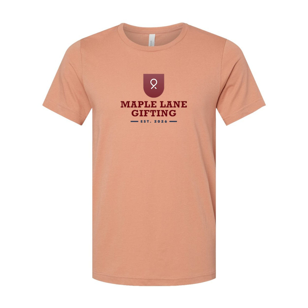 BELLA + CANVAS Unisex Jersey Tee Full Color - Terracotta - Front