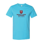 BELLA + CANVAS Unisex Jersey Tee Full Color - Turquoise - Front