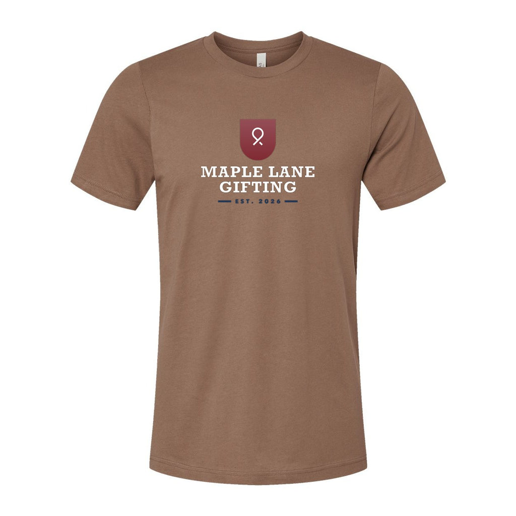 BELLA + CANVAS Unisex Jersey Tee Full Color - Vintage Brown - Front