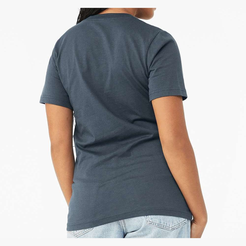 BELLA + CANVAS Unisex Jersey Tee Full Color - Vintage Navy - On Model Back