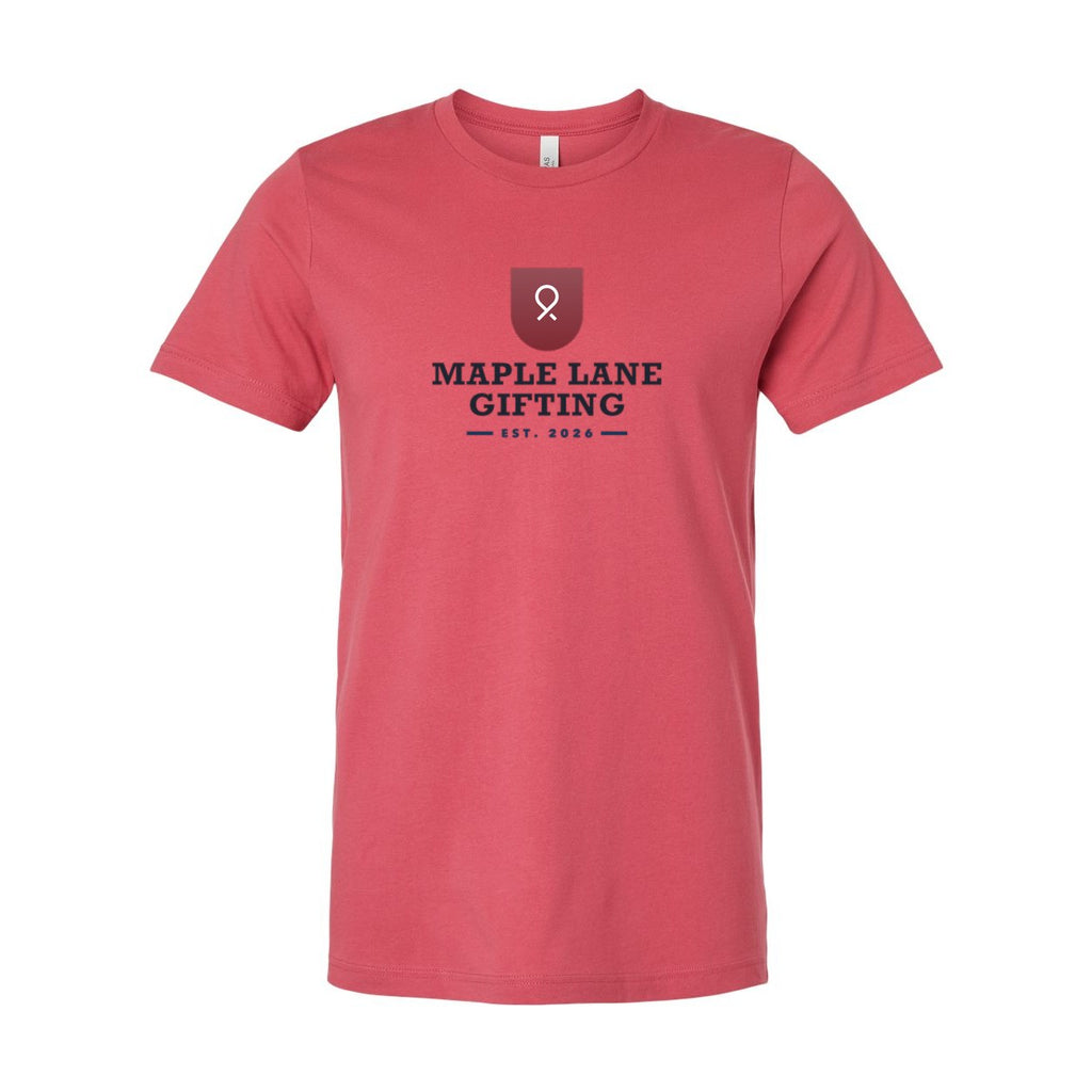 BELLA + CANVAS Unisex Jersey Tee Full Color - Vintage Red - Front
