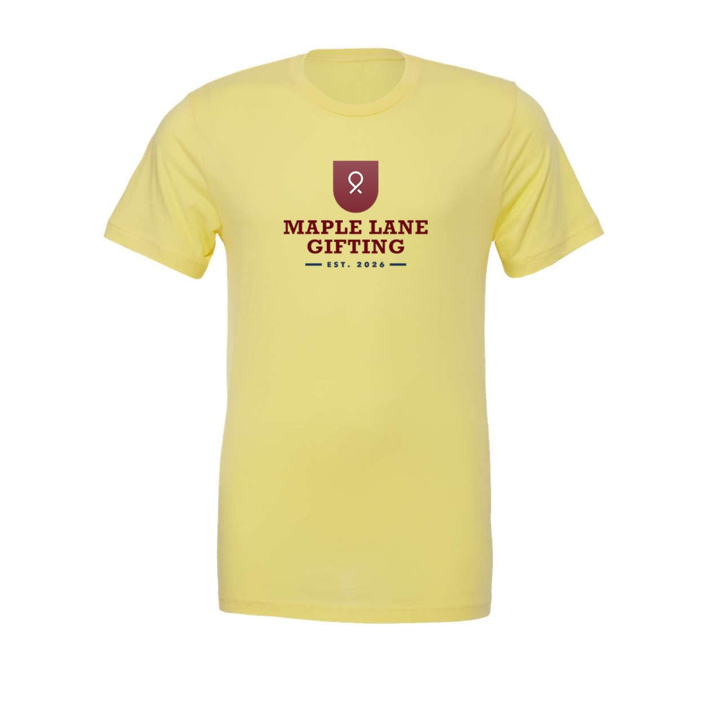 BELLA + CANVAS Unisex Jersey Tee Full Color - Yellow - Front