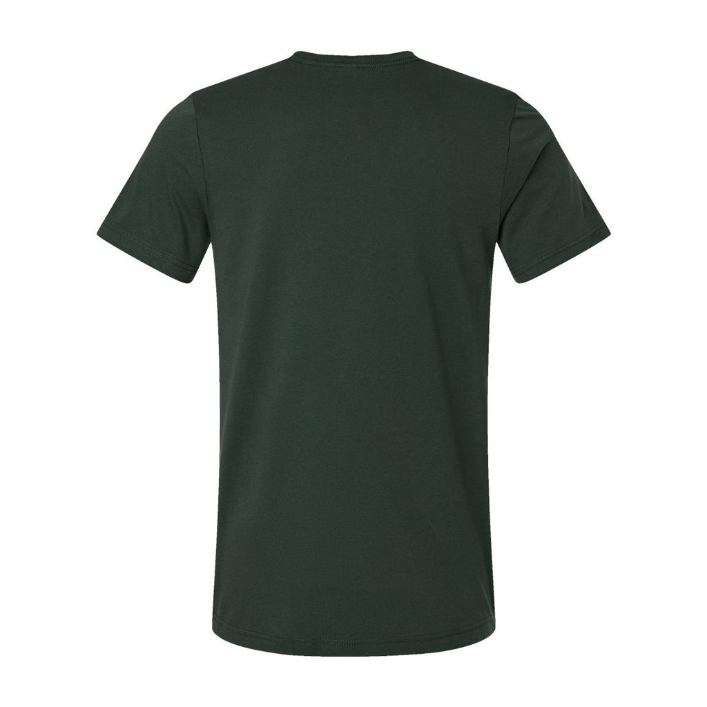 BELLA + CANVAS Unisex Jersey Tee - Hunter Green - Back