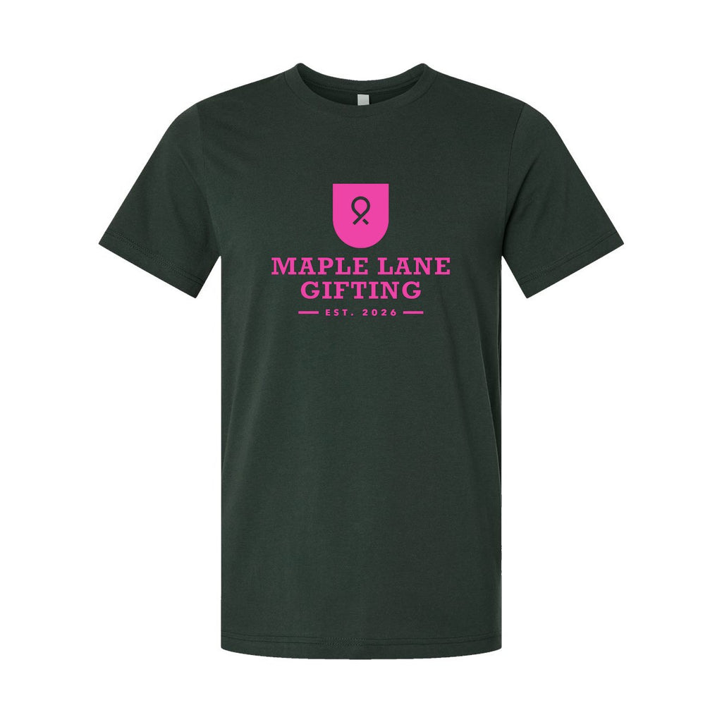 BELLA + CANVAS Unisex Jersey Tee - Hunter Green - Front
