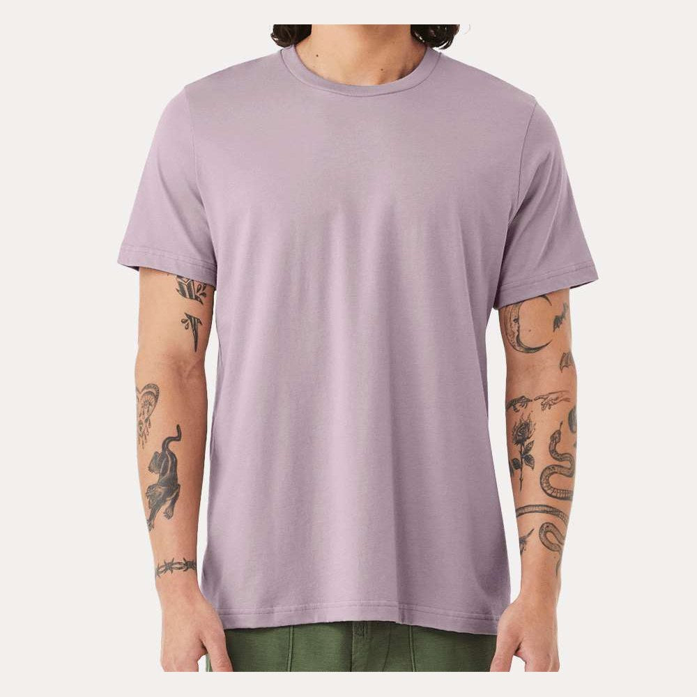 BELLA + CANVAS Unisex Jersey Tee - Light Violet - On Model Front