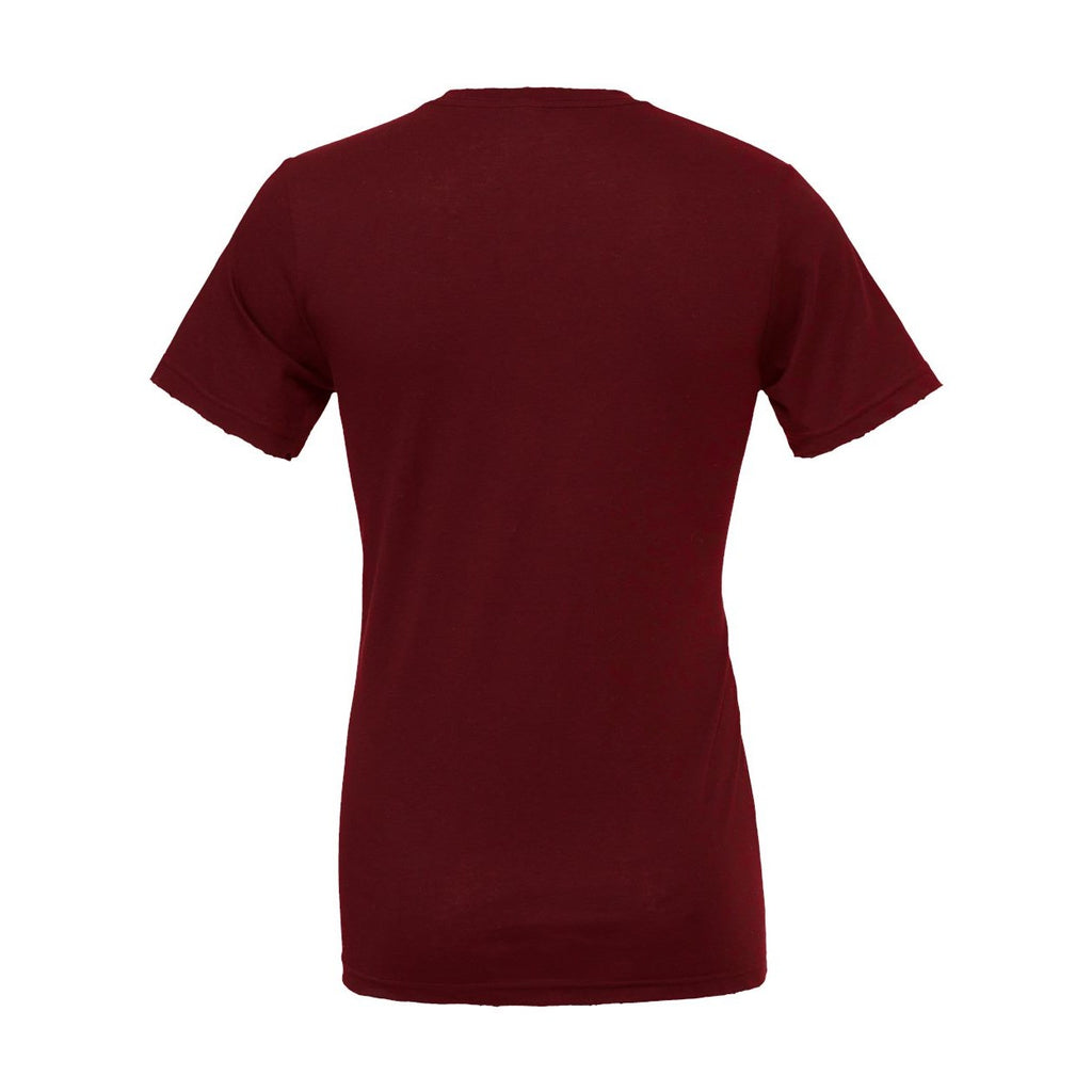 BELLA + CANVAS Unisex Jersey Tee - Maroon - Back
