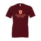 BELLA + CANVAS Unisex Jersey Tee - Maroon - Front