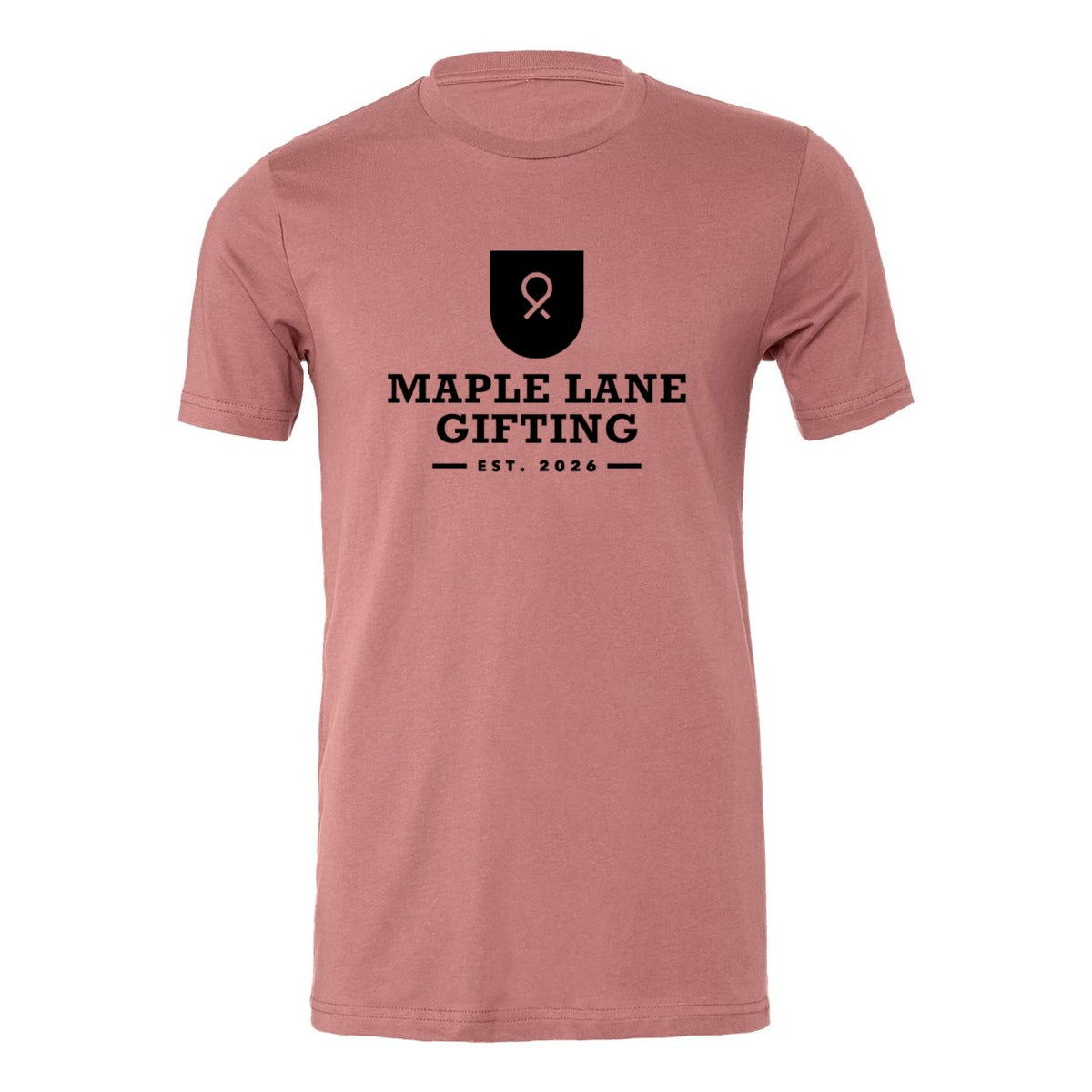 BELLA + CANVAS Unisex Jersey Tee - Mauve - Front