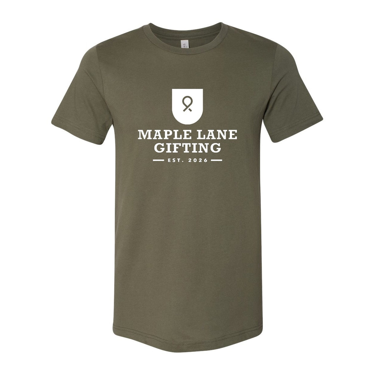 BELLA + CANVAS Unisex Jersey Tee - Military Green - Front