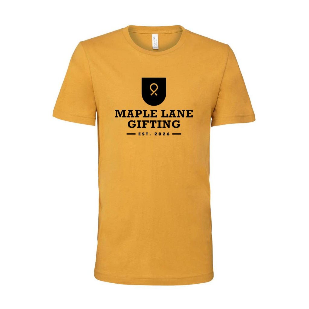 BELLA + CANVAS Unisex Jersey Tee - Mustard - Front