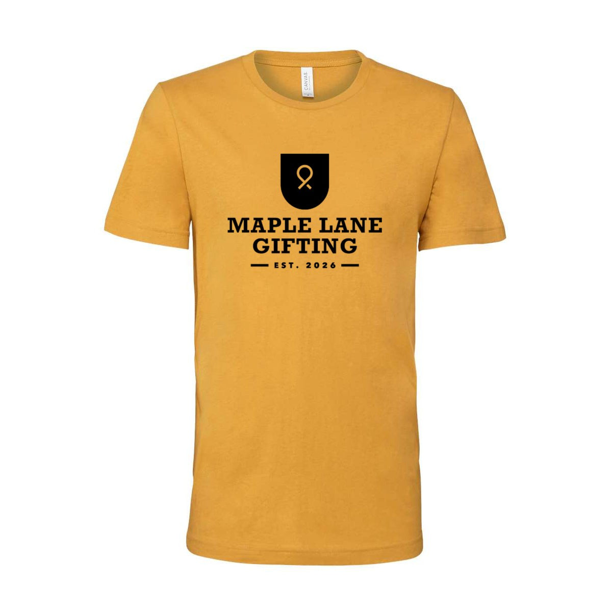 BELLA + CANVAS Unisex Jersey Tee - Mustard - Front