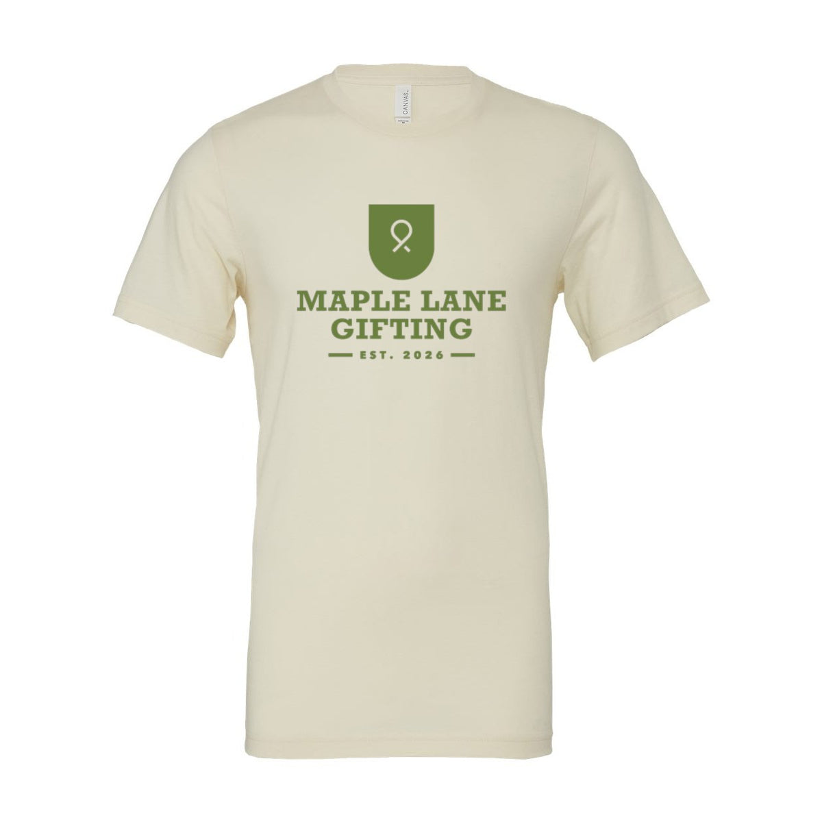 BELLA + CANVAS Unisex Jersey Tee - Natural - Front