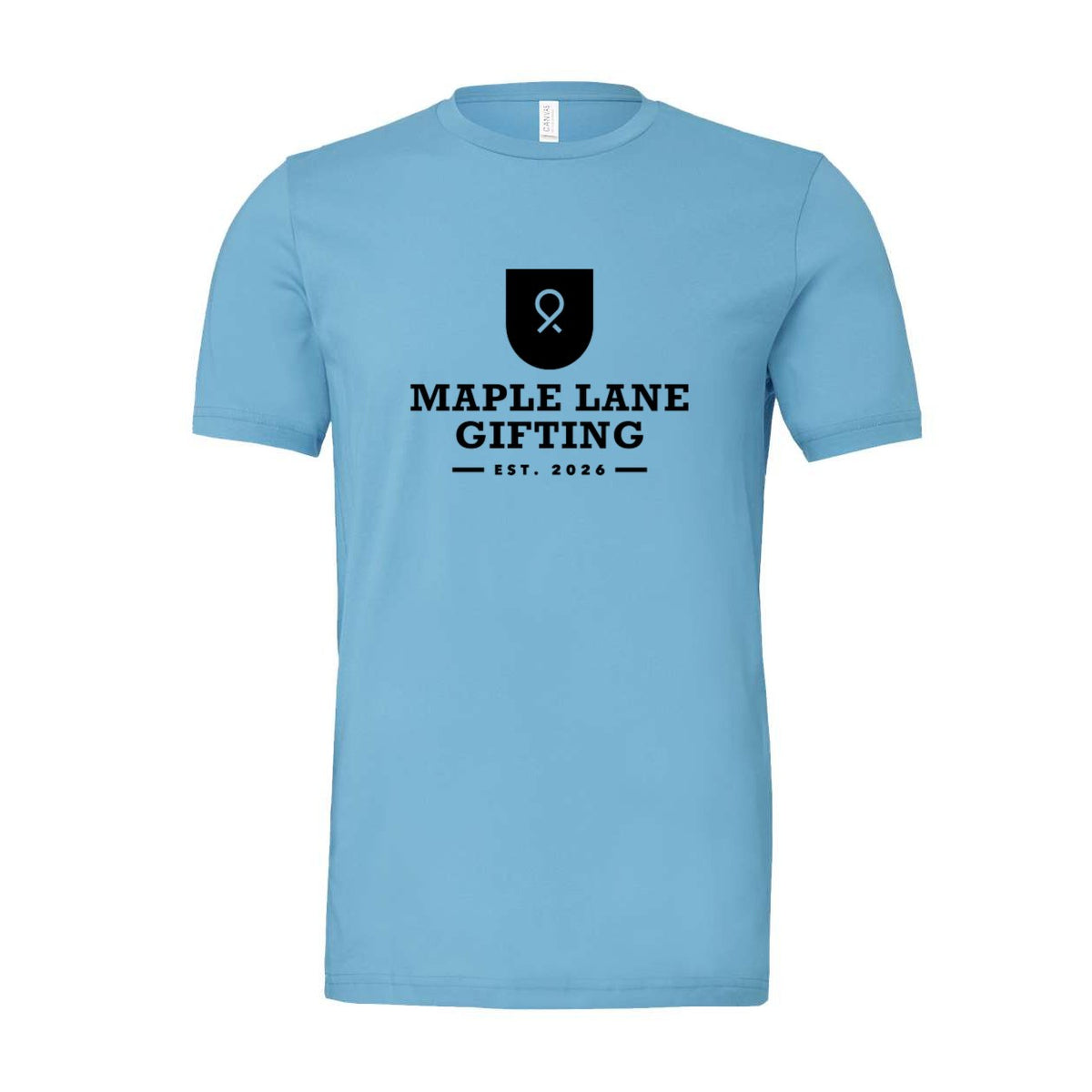 BELLA + CANVAS Unisex Jersey Tee - Ocean Blue - Front