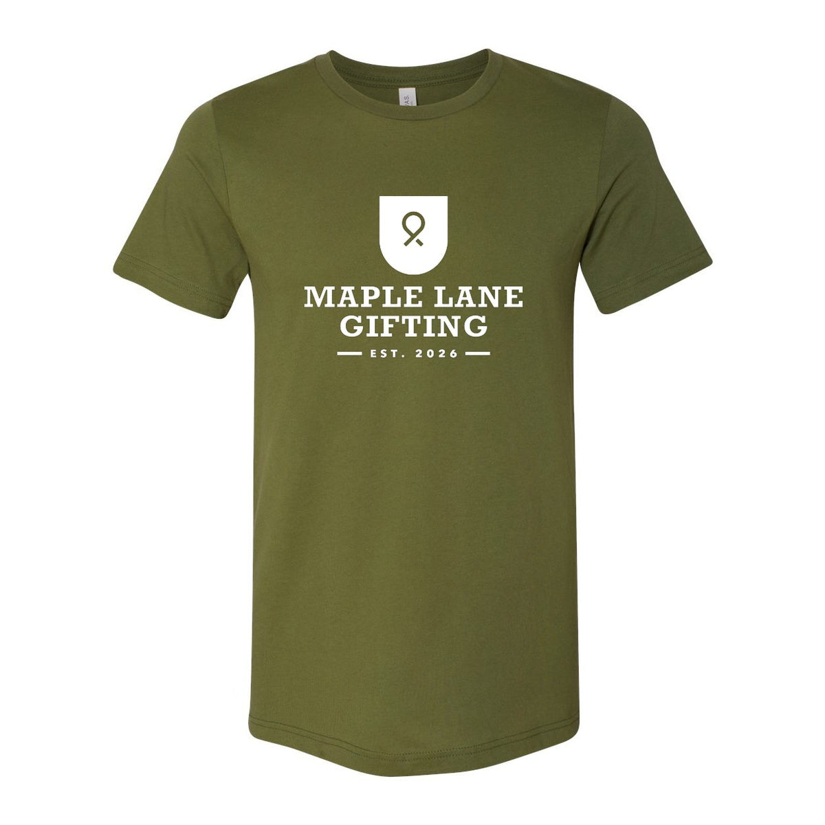 BELLA + CANVAS Unisex Jersey Tee - Olive - Front