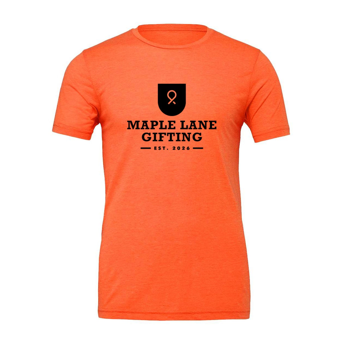 BELLA + CANVAS Unisex Jersey Tee - Orange - Front