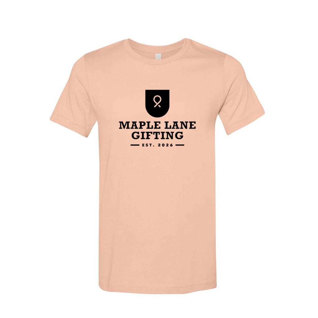 BELLA + CANVAS Unisex Jersey Tee - Peach - Front