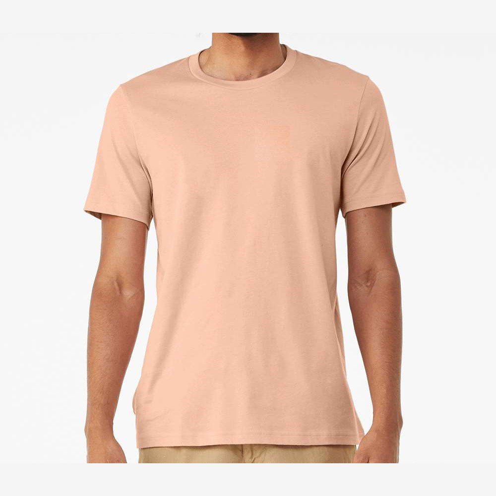 BELLA + CANVAS Unisex Jersey Tee - Peach - On Model Front
