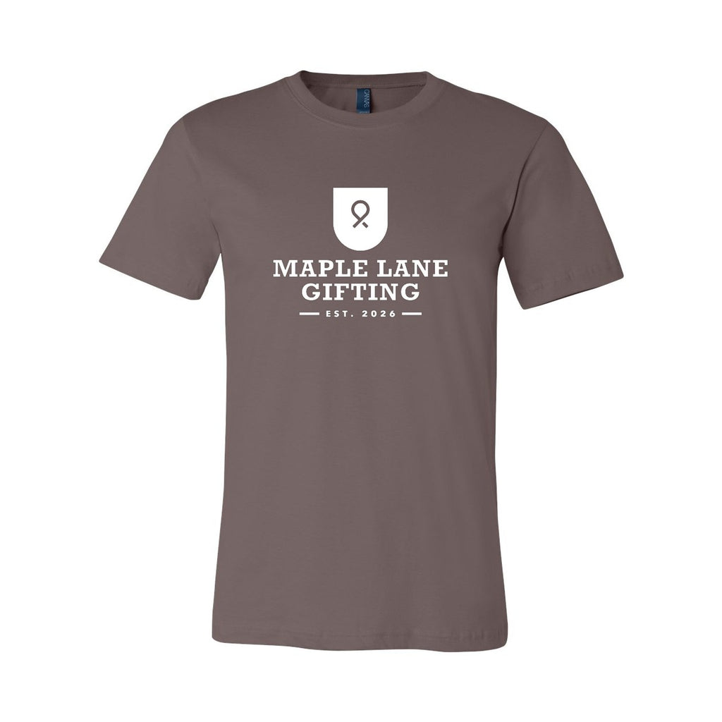 BELLA + CANVAS Unisex Jersey Tee - Pebble Brown - Front