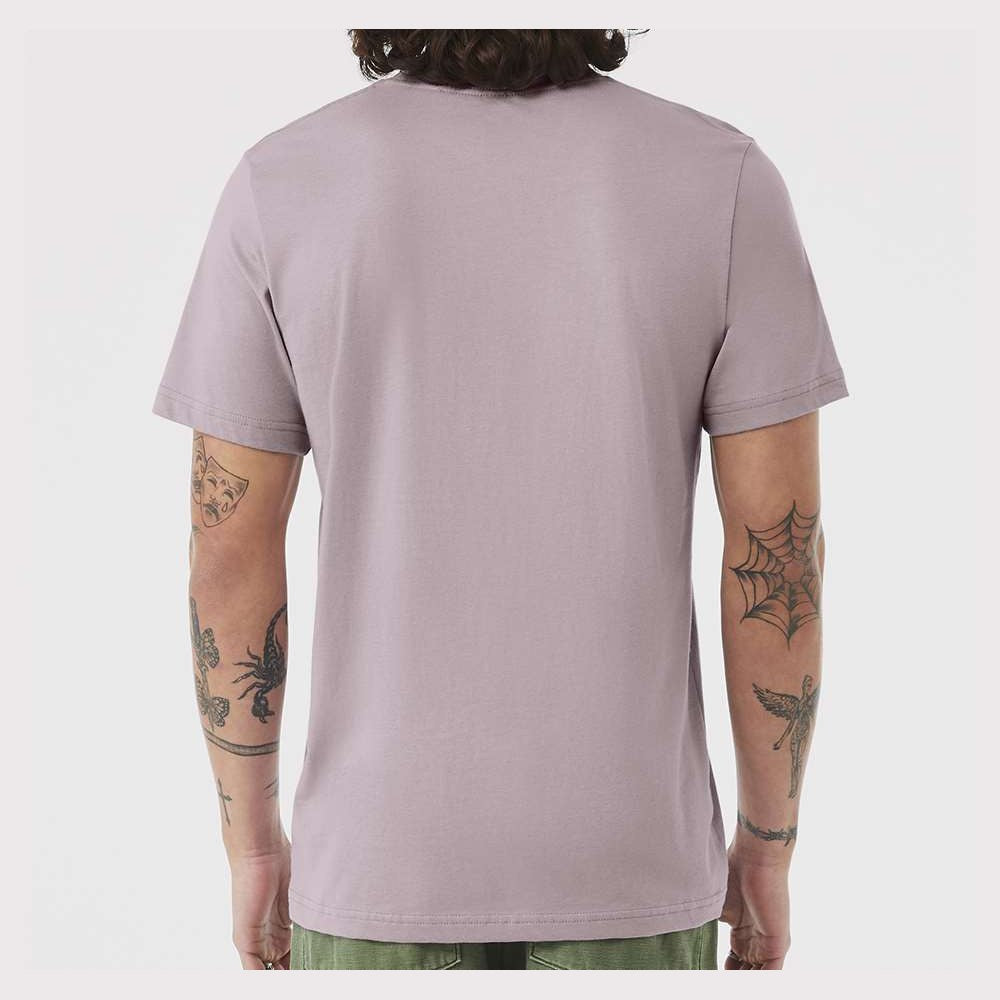 BELLA + CANVAS Unisex Jersey Tee - Pink Gravel - On Model Back