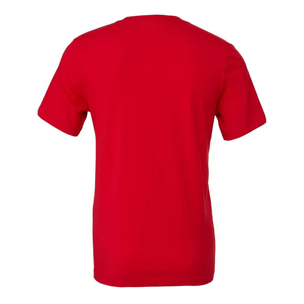 BELLA + CANVAS Unisex Jersey Tee - Red - Back