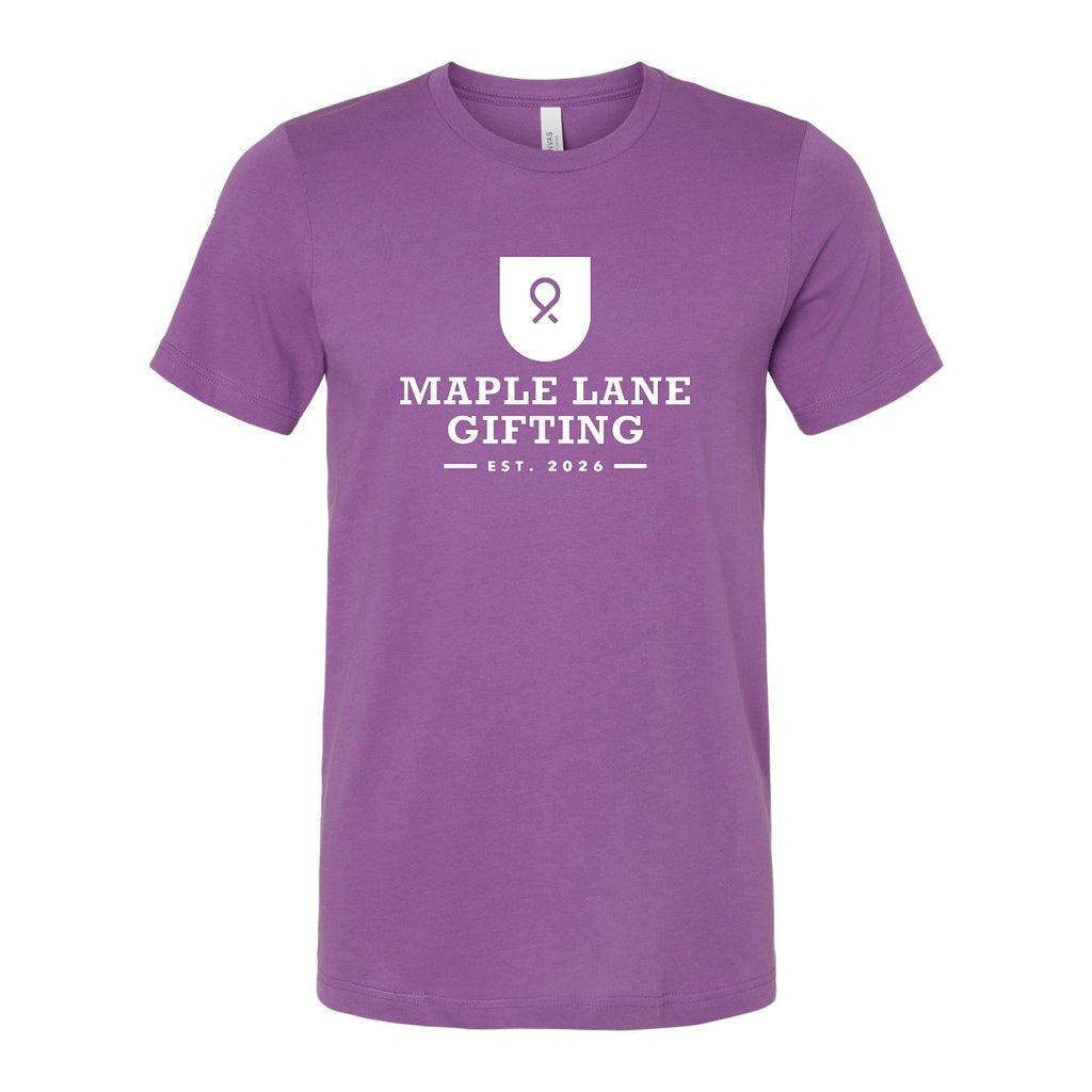 BELLA + CANVAS Unisex Jersey Tee - Royal Purple - Front