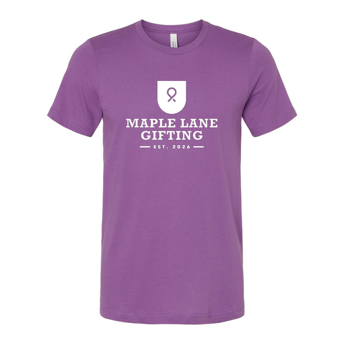 BELLA + CANVAS Unisex Jersey Tee - Royal Purple - Front
