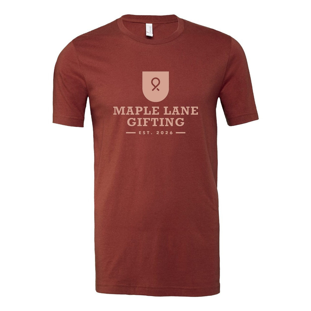 BELLA + CANVAS Unisex Jersey Tee - Rust - Front