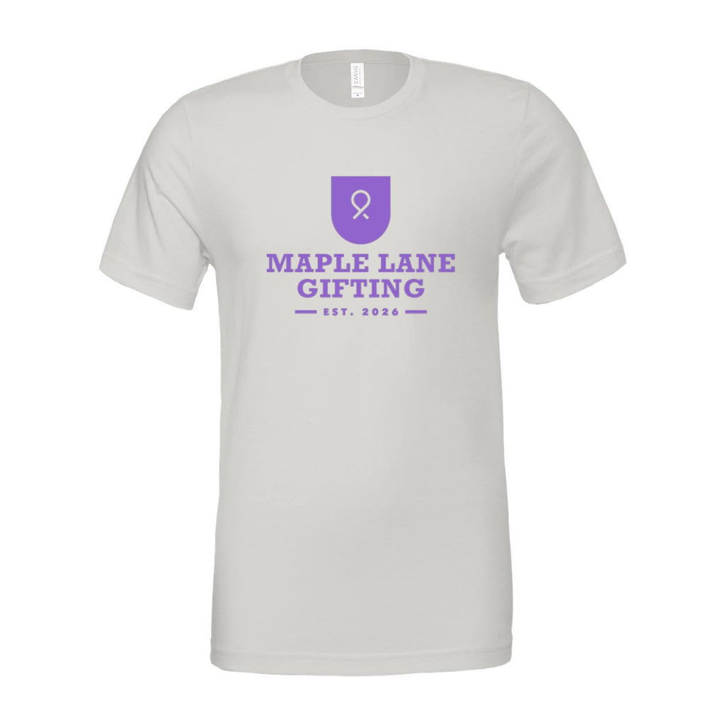 BELLA + CANVAS Unisex Jersey Tee - Silver - Front