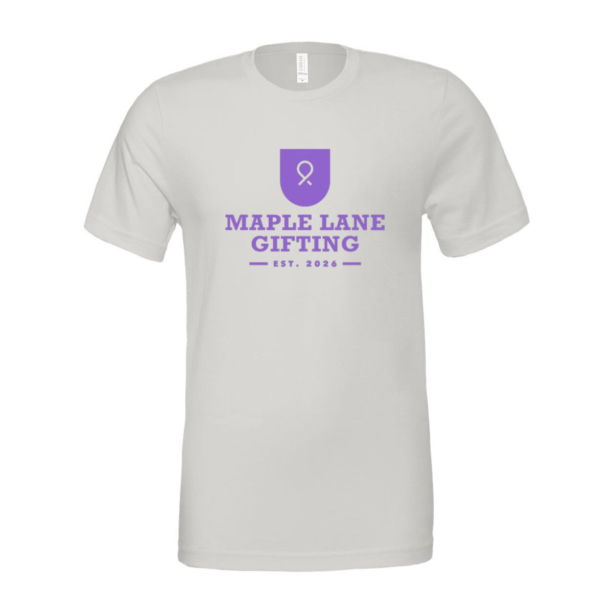 BELLA + CANVAS Unisex Jersey Tee - Silver - Front