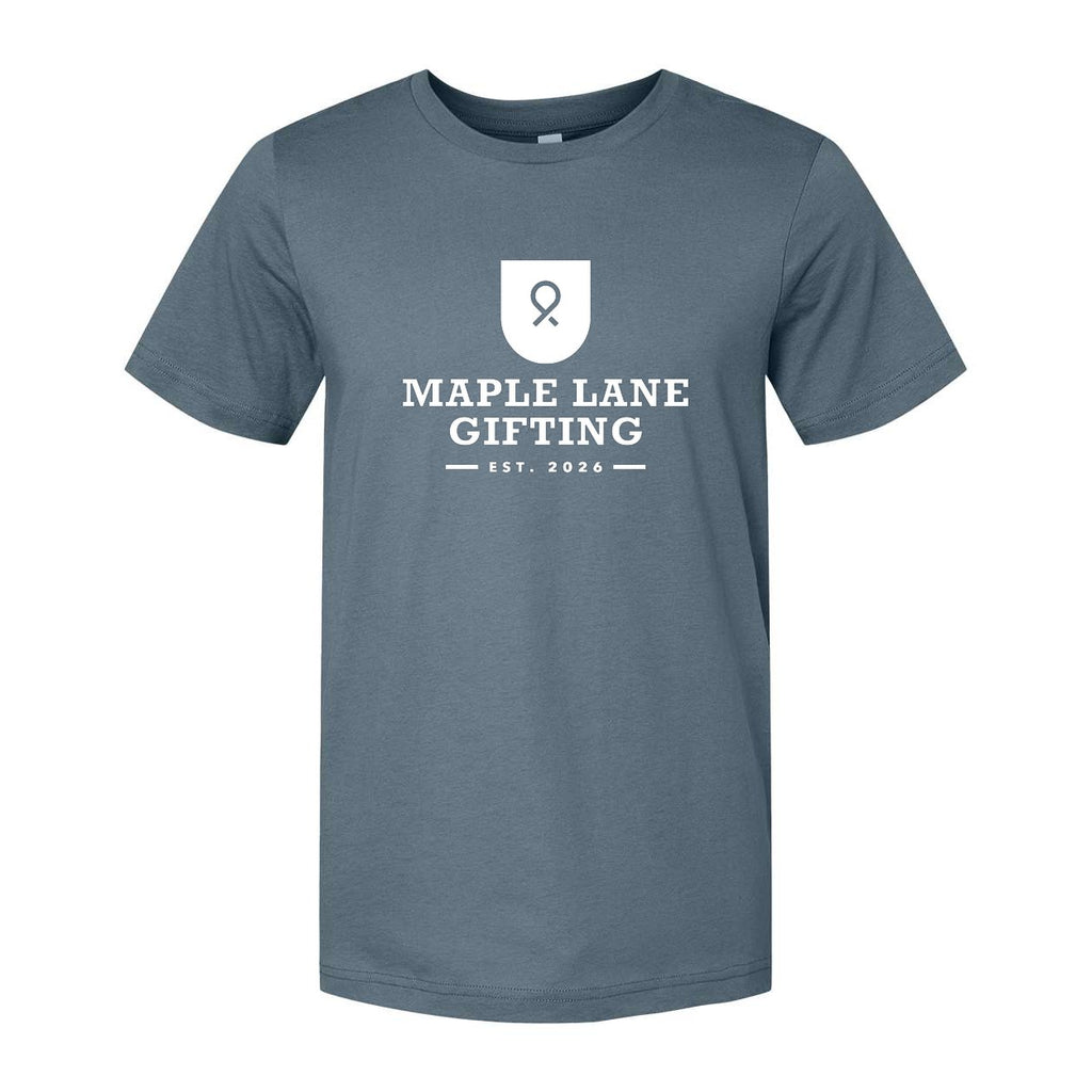 BELLA + CANVAS Unisex Jersey Tee - Slate - Front