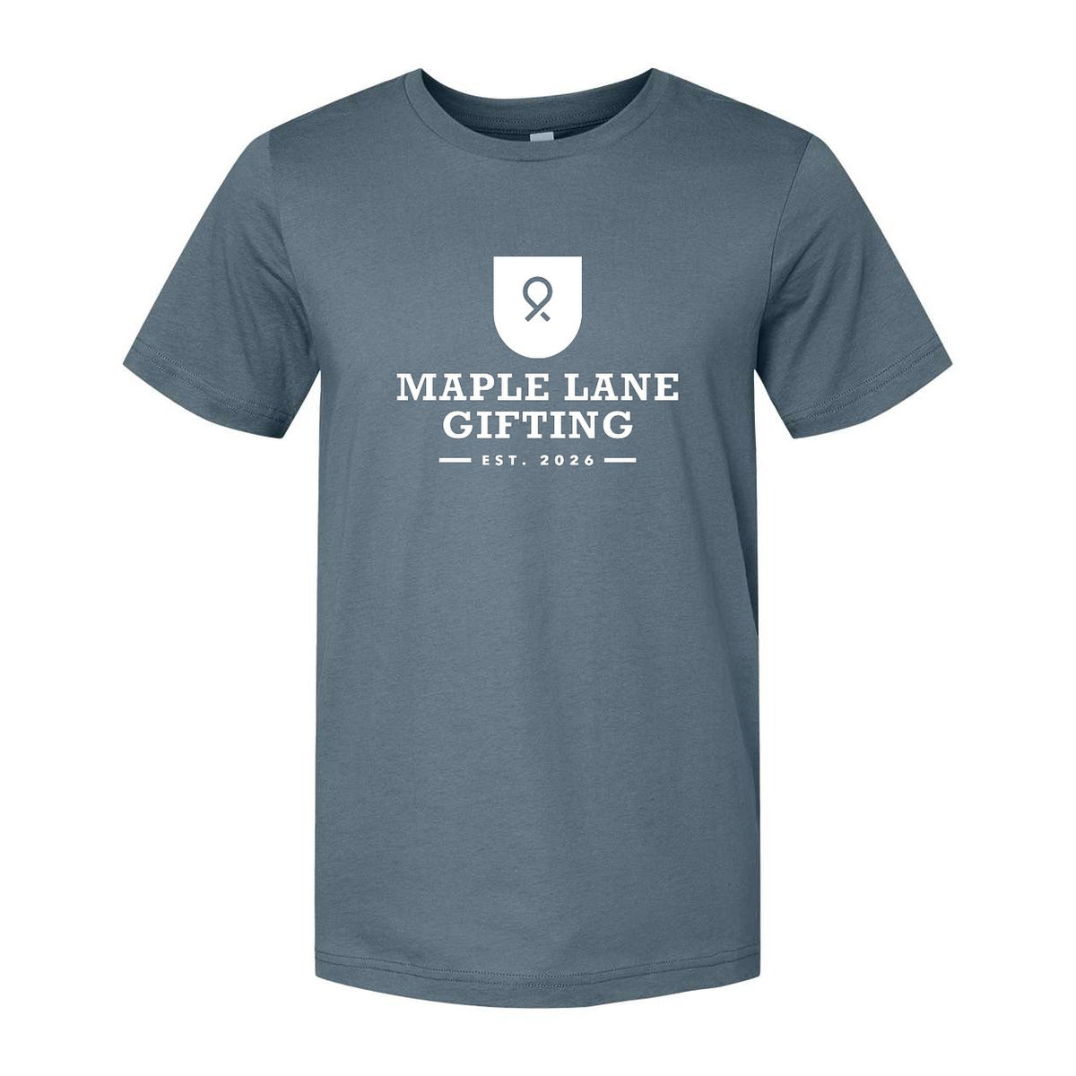 BELLA + CANVAS Unisex Jersey Tee - Slate - Front