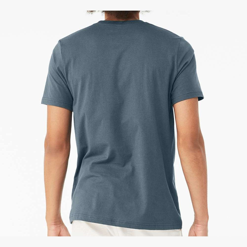 BELLA + CANVAS Unisex Jersey Tee - Slate - On Model Back