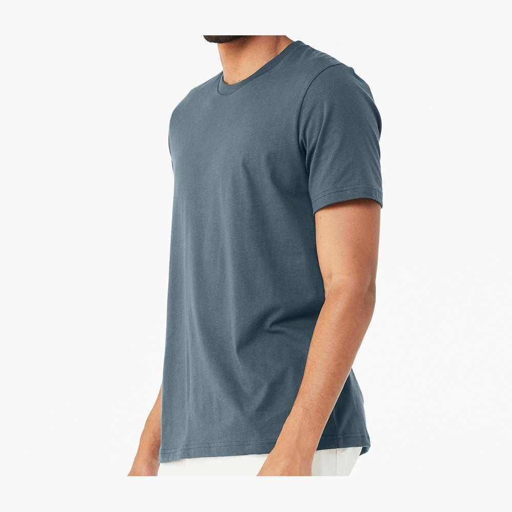 BELLA + CANVAS Unisex Jersey Tee - Slate - On Model Side