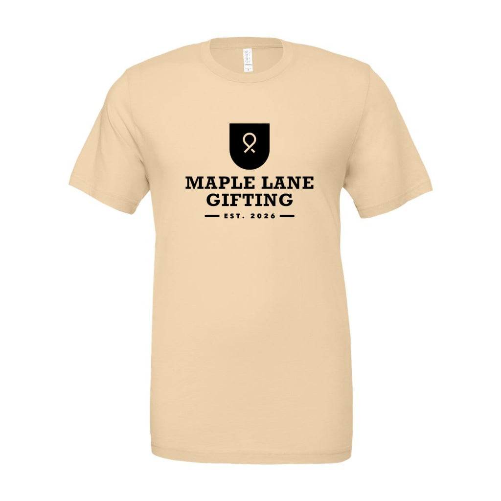 BELLA + CANVAS Unisex Jersey Tee - Soft Cream - Front