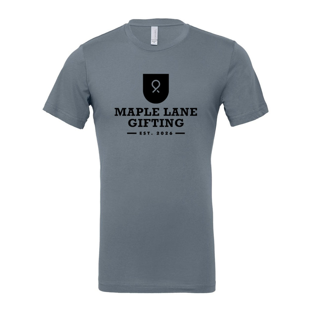 BELLA + CANVAS Unisex Jersey Tee - Steel Blue - Front