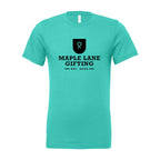 BELLA + CANVAS Unisex Jersey Tee - Teal - Front