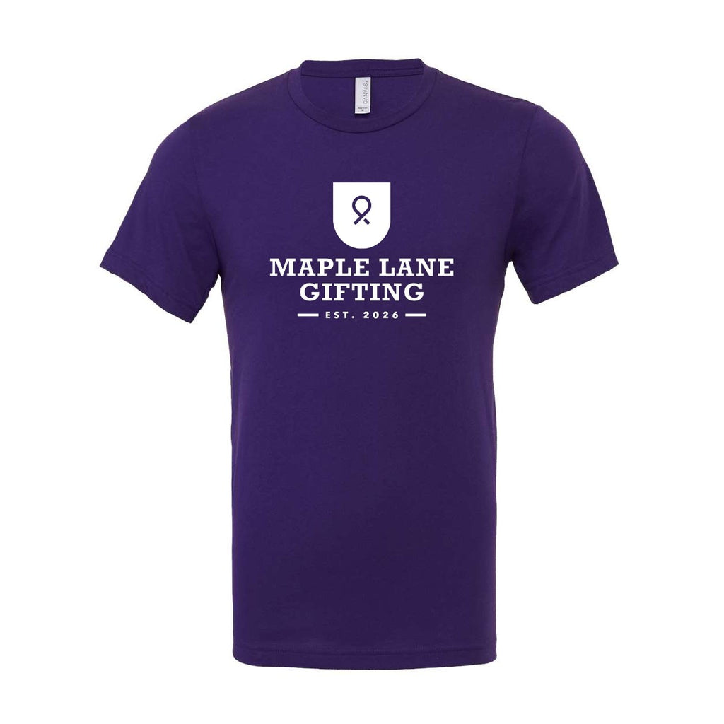 BELLA + CANVAS Unisex Jersey Tee - Team Purple - Front