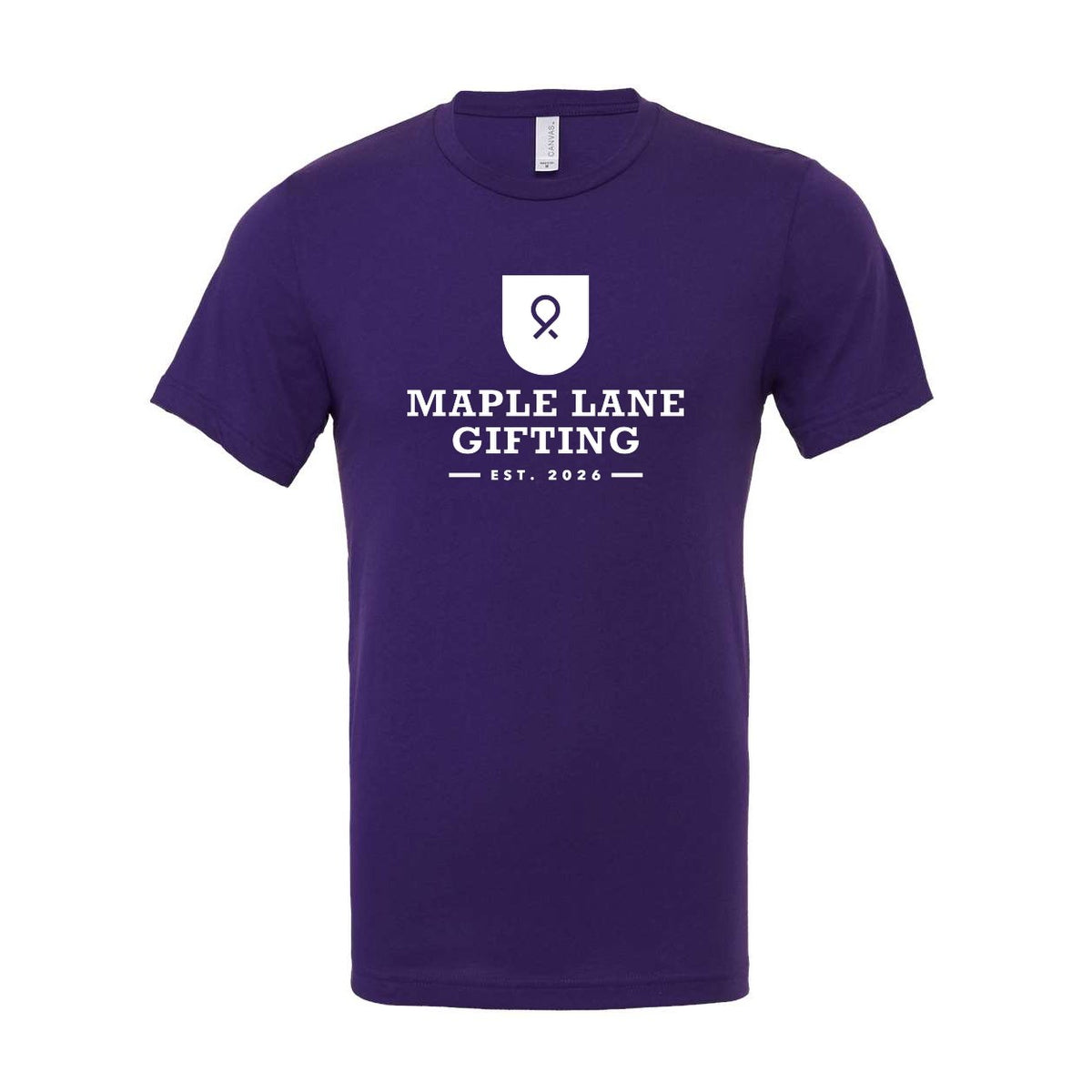 BELLA + CANVAS Unisex Jersey Tee - Team Purple - Front