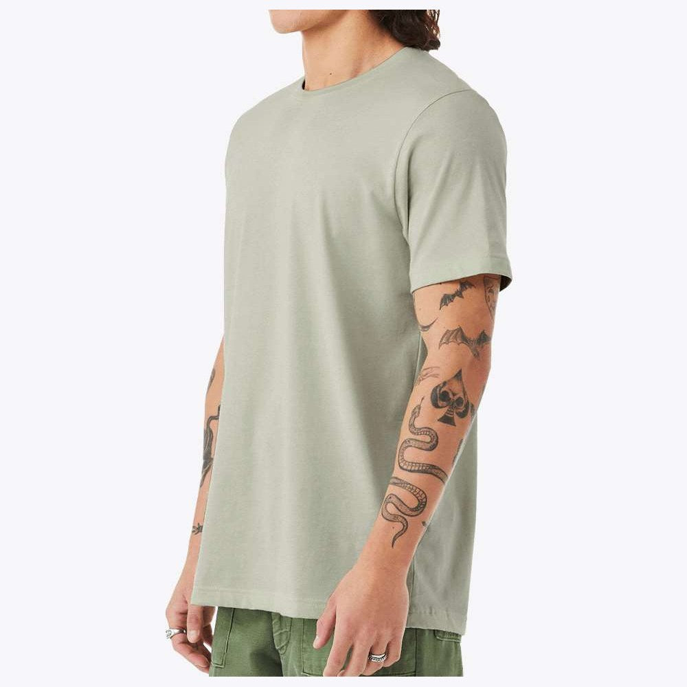 BELLA + CANVAS Unisex Jersey Tee - Thyme - On Model Side