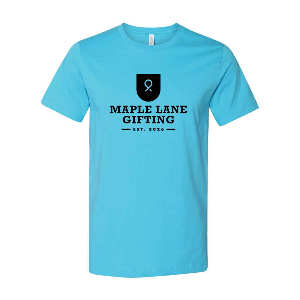 BELLA + CANVAS Unisex Jersey Tee - Turquoise - Front