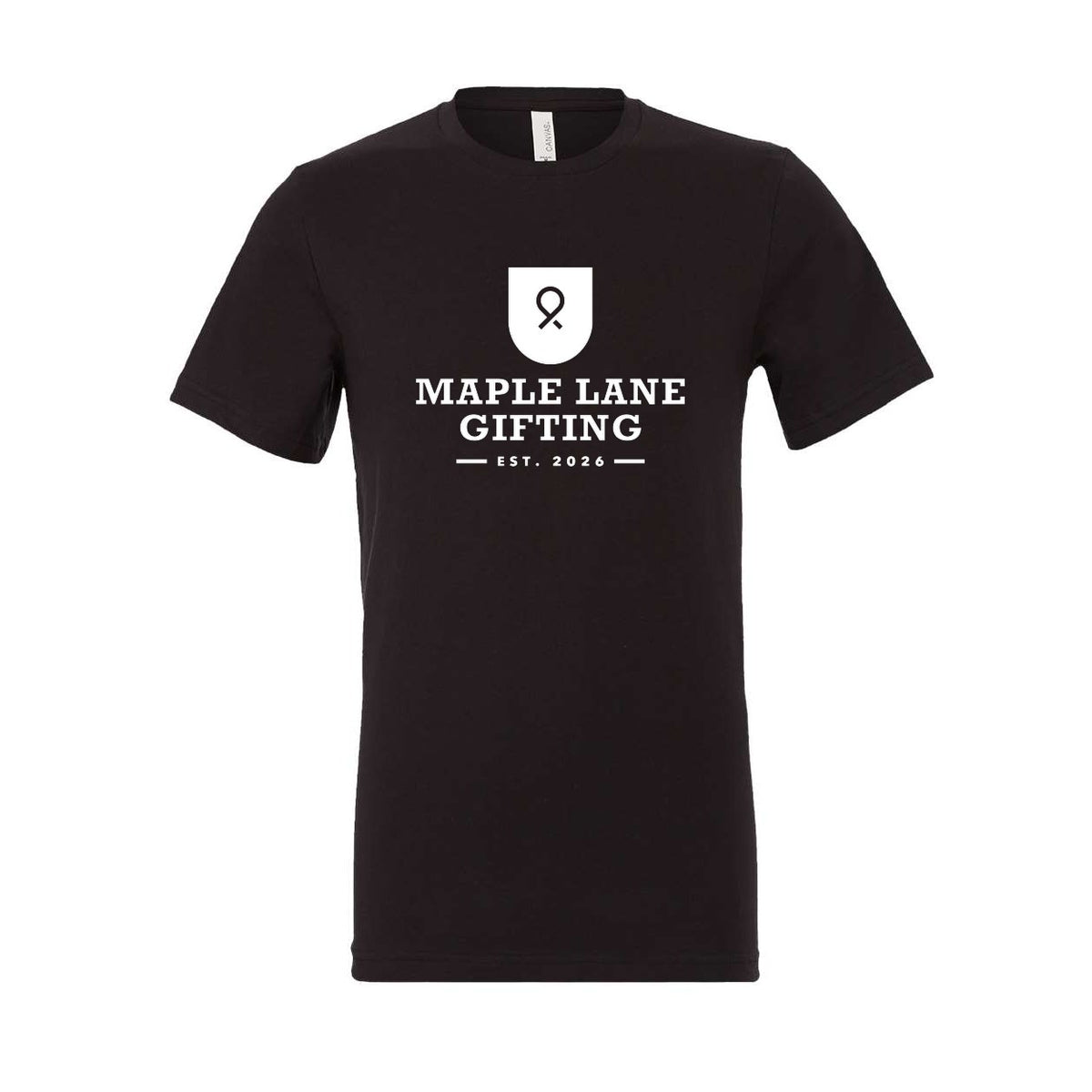 BELLA + CANVAS Unisex Jersey Tee - Vintage Black - Front