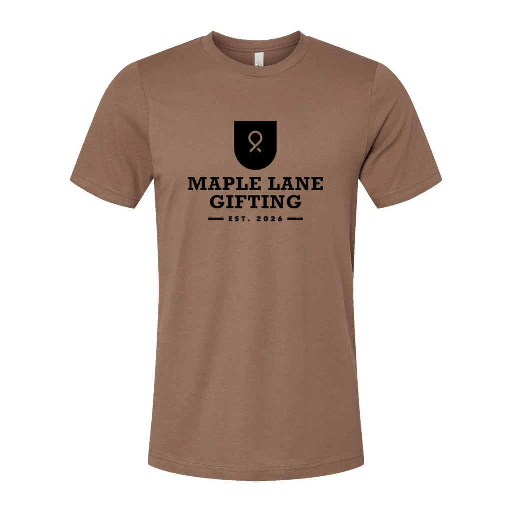 BELLA + CANVAS Unisex Jersey Tee - Vintage Brown - Front