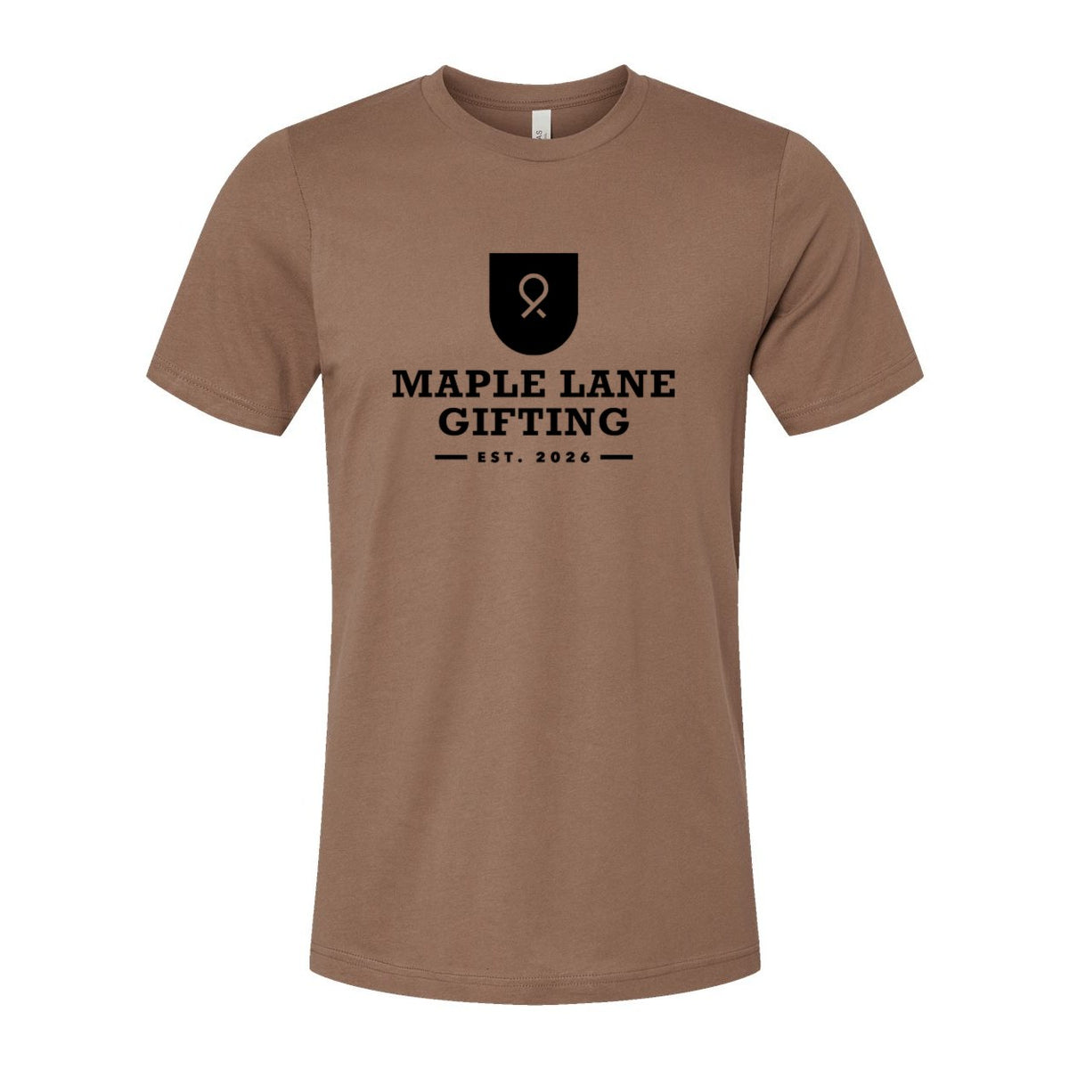 BELLA + CANVAS Unisex Jersey Tee - Vintage Brown - Front