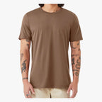 BELLA + CANVAS Unisex Jersey Tee - Vintage Brown - On Model Front