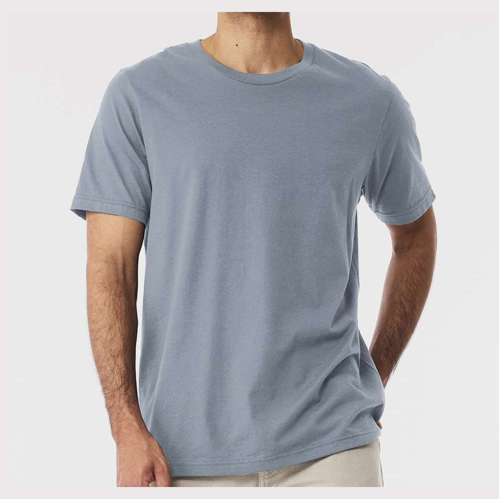 BELLA + CANVAS Unisex Jersey Tee - Vintage Denim - On Model Front