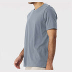 BELLA + CANVAS Unisex Jersey Tee - Vintage Denim - On Model Side