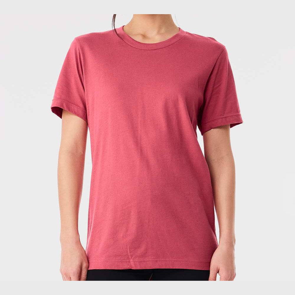 BELLA + CANVAS Unisex Jersey Tee - Vintage Red - On Model Front