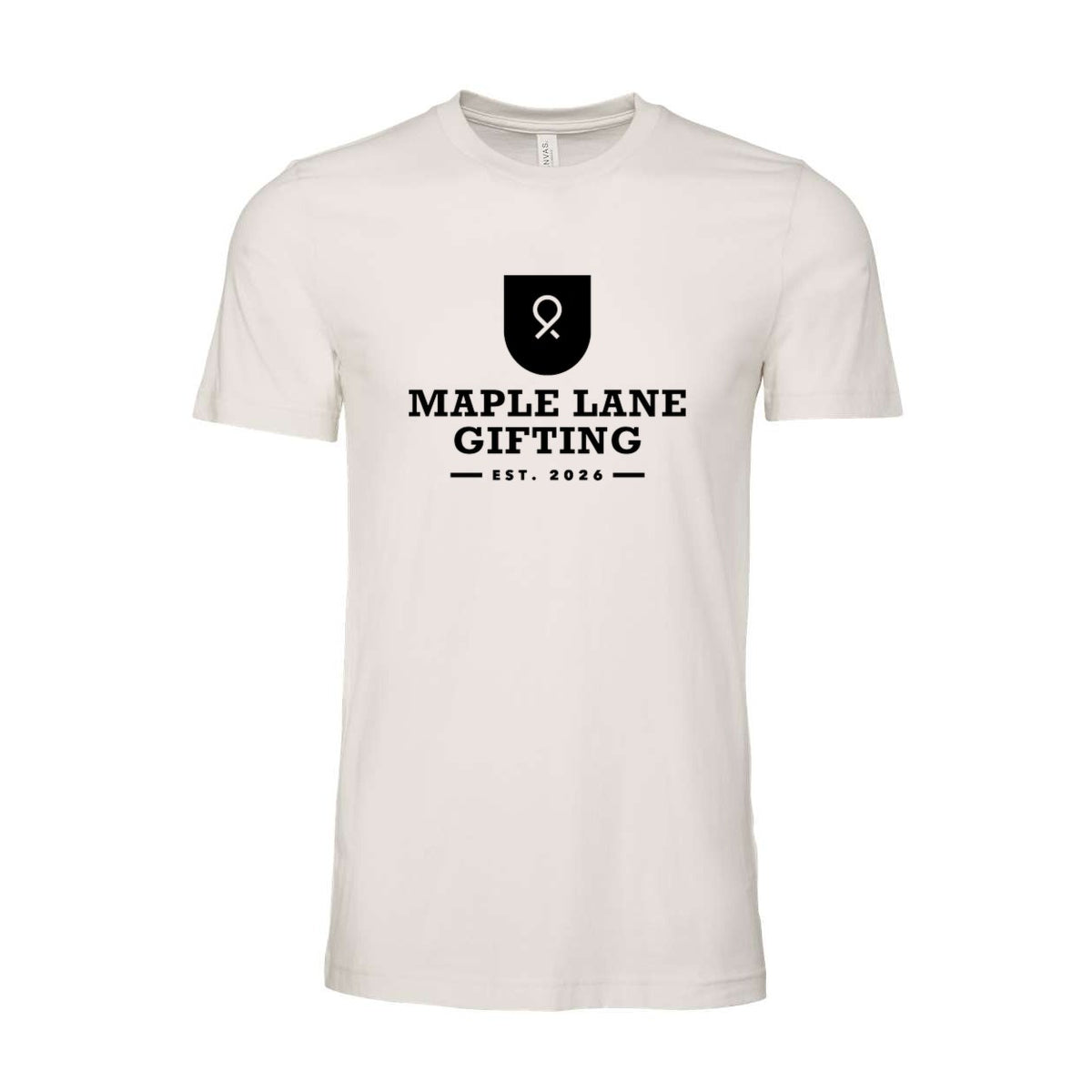 BELLA + CANVAS Unisex Jersey Tee - Vintage White - Front