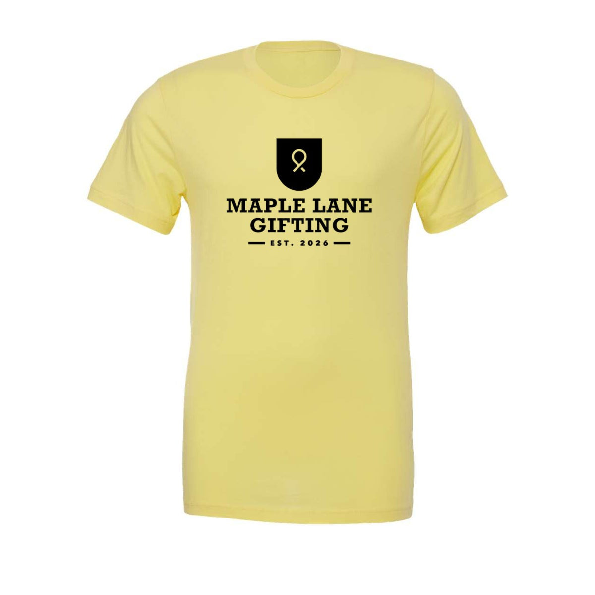 BELLA + CANVAS Unisex Jersey Tee - Yellow - Front