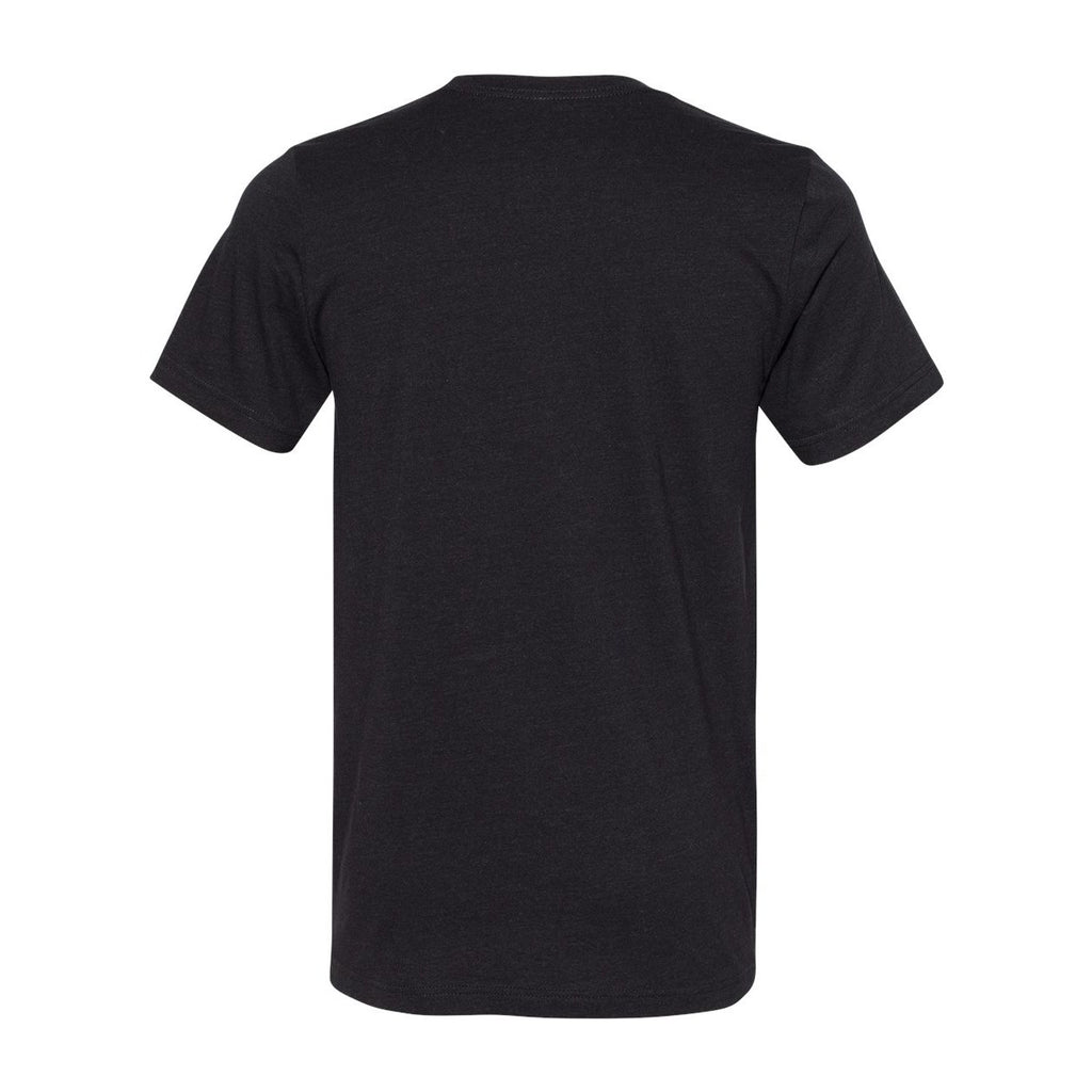 BELLA + CANVAS Unisex Sueded Tee - Black Heather - Back